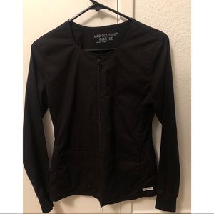 Black Med Couture Scrub Jacket